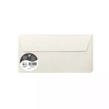 Pollen by Clairefontaine DL aploksne, dabīgs 100% pārstrādāts papīrs, 120 g/m², 110 x 220 mm, 1 gabals (55012C)