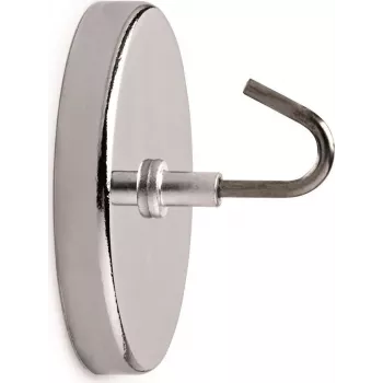 MAUL magnētisks āķis ar lielu āķi, iekštelpu, nerūsējošais tērauds un tērauds, 52 mm diametrs, universāls āķis, flīzēm un metālam 61555-96