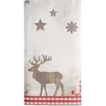 PAPSTAR X-Mas Deer Ziemassvētku galdauts, audumam līdzīgs airlaid, 120 x 180 cm, 1 gab. (37225)