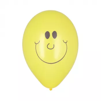 PAPSTAR dzeltena lateksa balons Sunny, 250 mm diametrs, 800 mm apkārtmērs, 1 gabals 19463