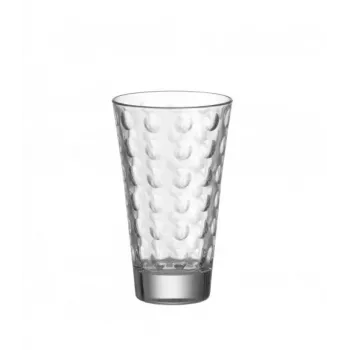 Esmeyer Leonardo OPTIC dzeramo glāžu komplekts, 300 ml, iekšējais reljefa dekors, konusveida, 130 mm augstums, 6 gabali 410-749