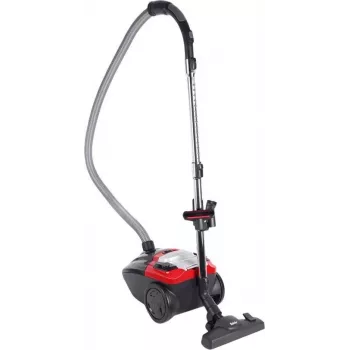 Fakir 3843003 putekļsūcējs ar tvertni, 700 W, 3 L putekļu maiss, HEPA filtrs, sausā tīrīšana, sarkans/melns