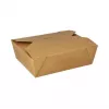 Papstar 87611 Vienreizlietojams pārtikas trauks kartons ar PLA pārklājumu, brūns, 1000 ml (100 gab.)