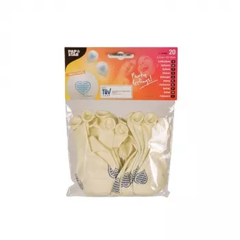 PAPSTAR Bavārijas zili balts lateksa balons, 250 mm diametrs, 1 gabals 81949