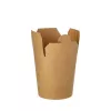 PAPSTAR pure kvadrātveida uzkodu kārba 230 ml, brūna, FSC sertificēts jaunavas šķiedras kartons, ar biopārklājumu, 1 gab. 87268