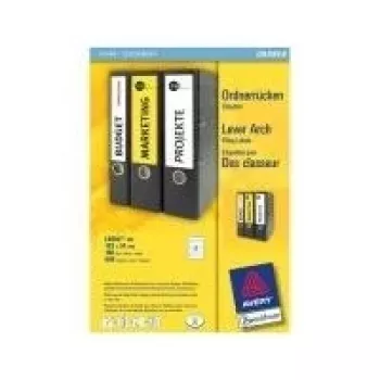 Avery L6060-100 baltas daudzfunkcionālas etiķetes 70 x 37 mm, 960 etiķetes (40 loksnes x 24)