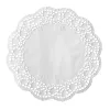 PAPSTAR apaļais kūkas paliktnis, 320 mm, balts reljefains mežģīņu papīrs, 40 g/m², 1 gabals (12456)
