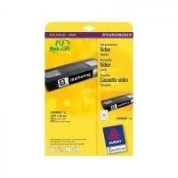 Avery noņemamās etiķetes A4 baltas 210 x 297 mm 25 loksnes L4746REV-25