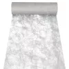 PAPSTAR Sizoflor galda celiņš un dekoratīvā lente, sudraba, 25 m x 30 cm, ūdensizturīgs, 75% poliesters / 25% poliamīds 37064