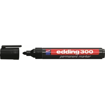 Edding 300-E4 marķieru komplekts, 4 gab., melns/zils/zaļš/sarkans 4-300-4