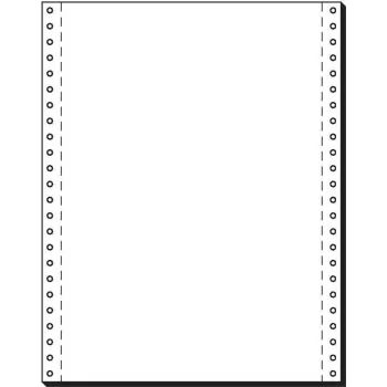 SIGEL nepārtrauktā papīra forma, 305 x 240 mm, 70 g/m², 2000 loksnes, vienas padeves perforācija, balts 12241