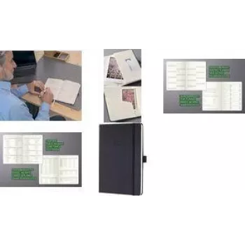 SIGEL Conceptum 2027 A5 nedēļas plānotājs, melns, 1 nedēļa kreisajā lappusē + piezīmes labajā, 148 x 213 mm, diegots iesējums, elastīga aizdare, pildspalvas turētājs, 2 grāmatzīmes, perforēti stūri C2714