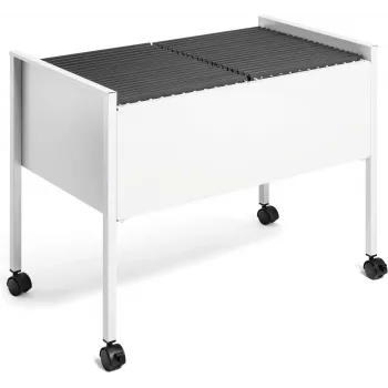 DURABLE piekaramo failu ratiņi ECONOMY DUO 100 A4, gaiši pelēki 308210