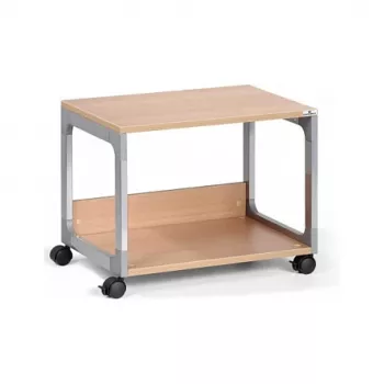 DURABLE SYSTEM 48 Daudzfunkcionāls ratiņu galds, 3 plaukti, gaiši pelēks, 600 x 480 x 900 mm, 120 kg kopējā slodze 3710124