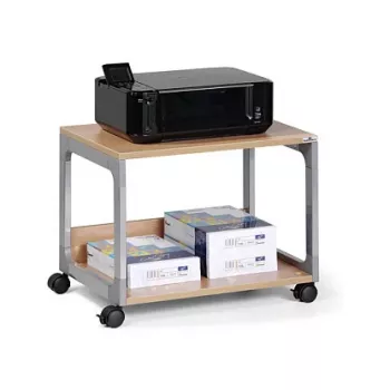 DURABLE SYSTEM 48 Daudzfunkcionāls ratiņu galds, 3 plaukti, gaiši pelēks, 600 x 480 x 900 mm, 120 kg kopējā slodze 3710124