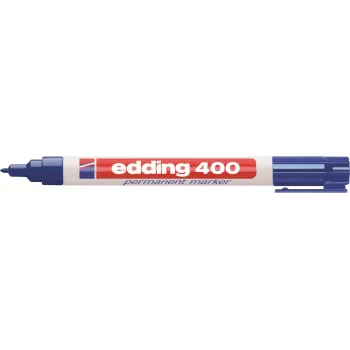 Edding 400 Permanent Marker Set 4-400-4-1999, melns/sarkans/zils/zaļš, ūdensizturīgs