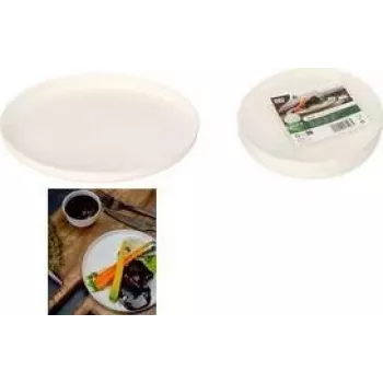 PAPSTAR pure cukurniedru šķīvji Ano, apaļi, Ø 16 cm, baltā krāsā, 6 gab. (89995)