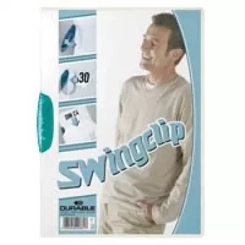 DURABLE SWINGCLIP 30 A4 dokumentu mape ar klipsi, caurspīdīga (25 gab.) 226014