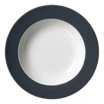 Ritzenhoff & Breker Doppio antropracīta zupas šķīvis 220 mm porcelāns, 6 gab. komplekts 430219