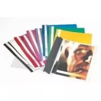 DURABLE A4+ atskaišu mape, caurspīdīgs polipropilēns, 50 gab. iepakojums, skavas mehānisms, 220 x 310 mm 257001
