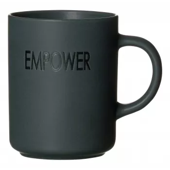 Ritzenhoff & Breker EMPOWER pelēkas porcelāna kafijas krūzes, 390 ml, komplekts ar 4 425758