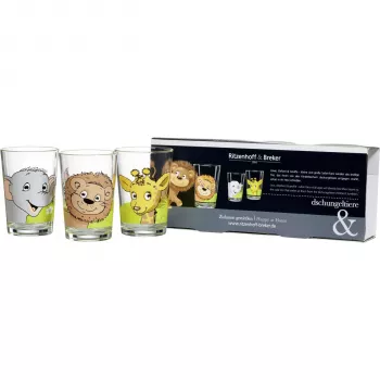 RITZENHOFF & BREKER Flirt Jungle Animals konusveida dzeramā glāze, 205 ml, dekorēta 674187