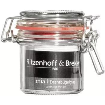 Ritzenhoff & Breker MIA konservēšanas burka / uzglabāšanas burka, 125 ml, stikls ar metāla aizdari un gumijas blīvi, 6 gab. komplekts (813135)