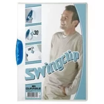 DURABLE SWINGCLIP® 30 A4 caurspīdīga dokumentu mape ar klipsi - 25 gab. iepakojums (226006)