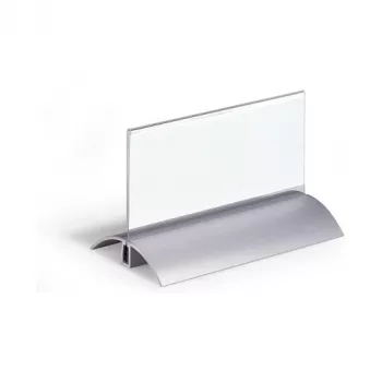 DURABLE PRESENTER DE LUXE galda vārda plāksnīte, abpusēja, 61 x 150 mm ieliktnis, caurspīdīgs akrils, 2 gabali 820119