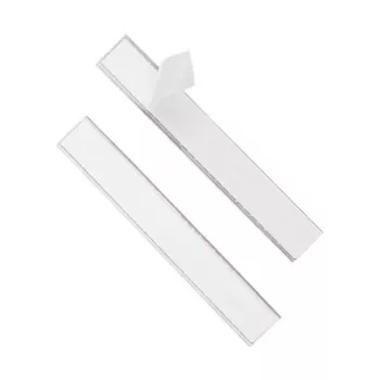 DURABLE LABELFIX® Pašlīmējošs etiķešu turētājs 200x20 mm, caurspīdīgs, 10 gabali 802019