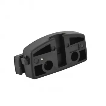 FISCHER velosipēda slēdzenes turētājs sēdekļa sliedēm, universāls, melns plastmasa, 1 gab. (85913)