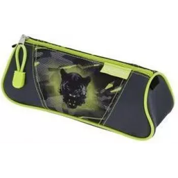 HERLITZ Trīsstūrveida penālis Wild Panther poliesteris, 1 rāvējslēdzēja nodalījums 400205919