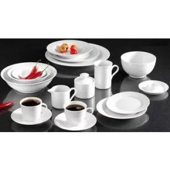 RITZENHOFF & BREKER Snap by R & B Bianco deserta šķīvji, porcelāns, balts, 190 mm, komplekts ar 6 78060