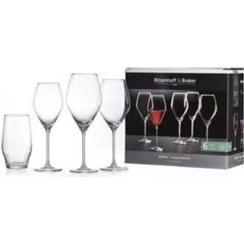 Ritzenhoff & Breker SALSA sarkanvīna glāze 470 ml, caurspīdīga, trauku mazgājamā mašīnā mazgājama, augstums 250 mm, 1 gabals 315806