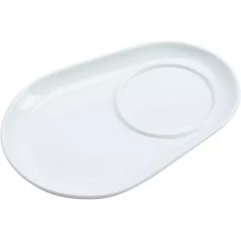 Ritzenhoff & Breker BIANCO ovāls porcelāna paliktņu komplekts, 125 x 180 x 20 mm, balts, 6 gab. 425895