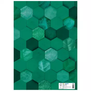 HERMA X mācību grāmatu vāks, kartons, DIN A4, tumši zaļš, 10 gabali 20087