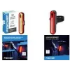 FISCHER FAHRRAD LED velosipēda aizmugurējais lukturis, uzlādējams, melns/sarkans 50089:FISCHER