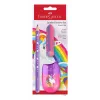 Faber-Castell Unicorn Jumbo rakstāmpiederumu komplekts, violets, 3 gab., 3 mm grafīts, ergonomisks trīsstūrveida satvēriens 111528