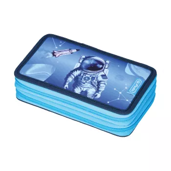 Herlitz divu nodalījumu penālis Cosmic Explorer, 23 gabali, 2 rāvējslēdzēji, krāsains iekšpuse 400197545