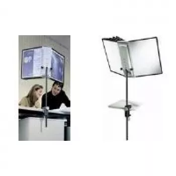 DURABLE SHERPA® galda skava 10 - A4 displeja paneļu sistēma, 10 paneļi, 5 krāsas, 360° rotācija 581800