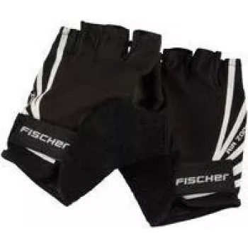 FISCHER Riteņbraukšanas cimdi Sport, izmērs S/M, polsterēta plauksta, elpojoša rokas aizmugure, ar Velcro aizdari, unisex, bez pirkstiem 86313