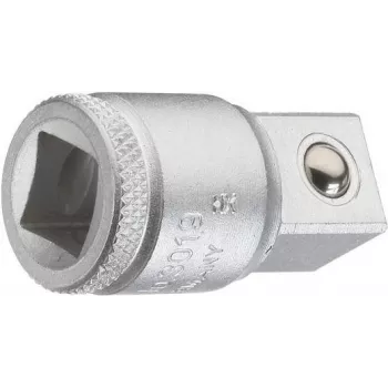 Gedore 3019 Uzgriežņu atslēgas adapters 1/2 inch sievišķais uz 3/4 inch vīrišķais, 44 mm, hroma vanādija tērauds 6236010