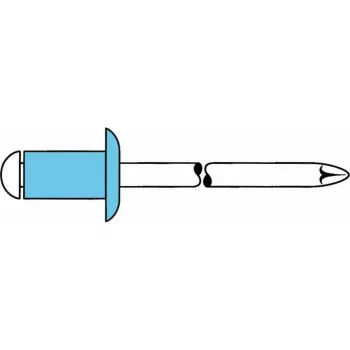 GESIPA aklo kniedes no nerūsējošā tērauda 4 x 14 mm puslodes galva, 500 gabali 6330533 LEGIERUNGSZUSCHL