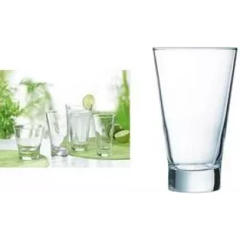 Esmeyer Arcoroc Shetland dzeramā glāze, 350 ml, stikls, trauku mazgājamā mašīnā mazgājama, smaga pamatne, 1 gabals 410-343