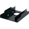 RENKFORCE HDA-252P 3,5 inch uz 2x 2,5 inch HDD/SSD montāžas rāmis, metāls, melns