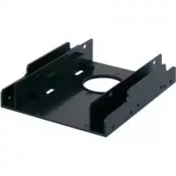RENKFORCE HDA-252P 3,5 inch uz 2x 2,5 inch HDD/SSD montāžas rāmis, metāls, melns