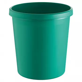 HELIT H61058-52 Apaļš plastmasas atkritumu tvertne 18L Zaļa