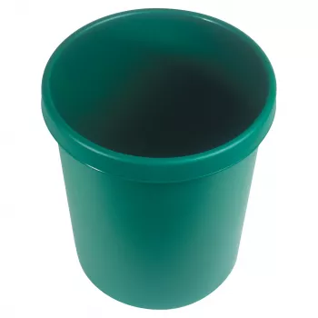 HELIT H61058-52 Apaļš plastmasas atkritumu tvertne 18L Zaļa