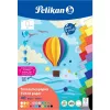 Pelikan krāsainā kartona bloks DIN A5, 40 loksnes, 120 g/m², 21 krāsa, augšpusē līmēts 300002259