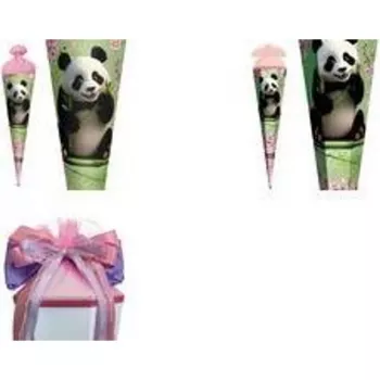 ROTH skolas konuss Panda, leņķveida, 850 mm, ar spīdumu apdari un organzas aizdari - 1 gab. 678926
